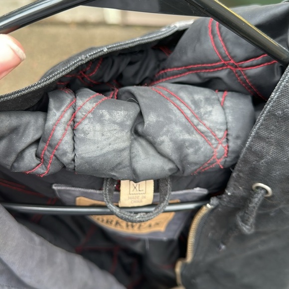 Vintage Snap-On Mens Heavyweight Canvas Workwear Jacket Black/Grey Size XL - Picture 15 of 15